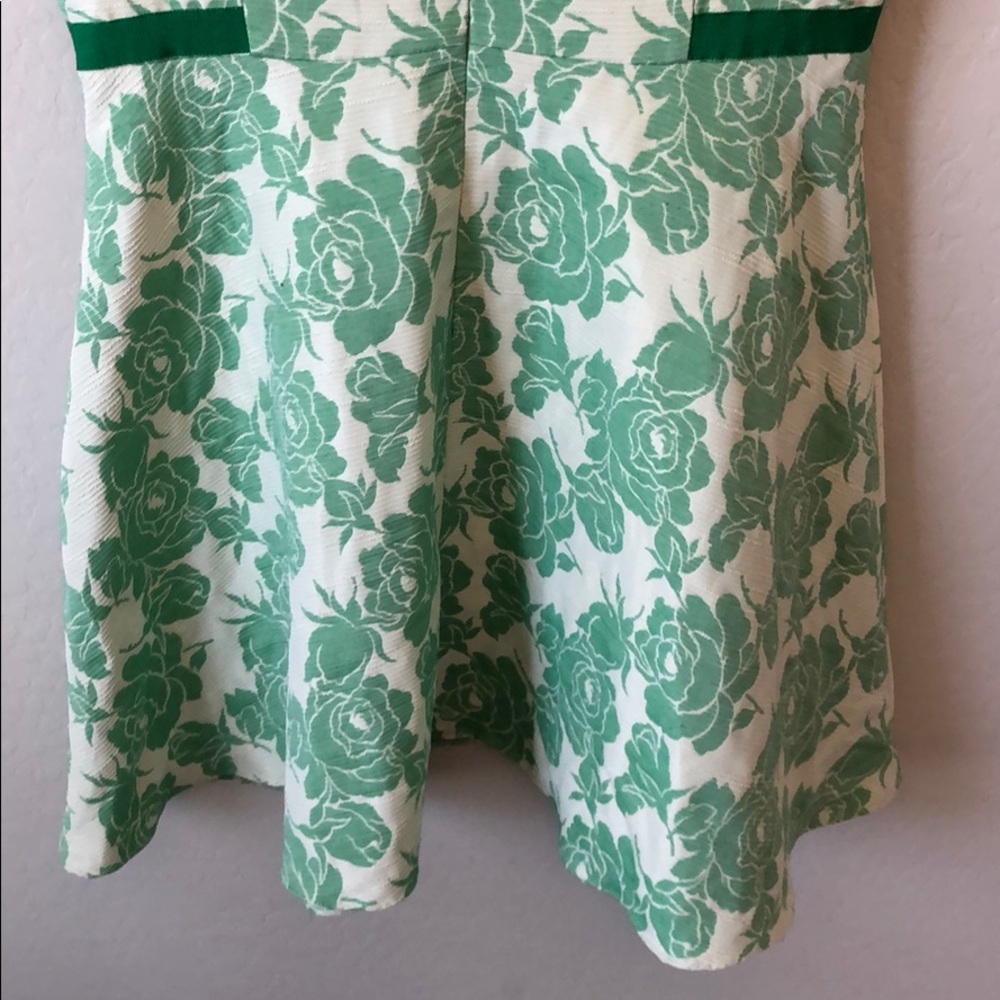 Antonio Melani Green Rose Floral Dress - Picture 6 of 9